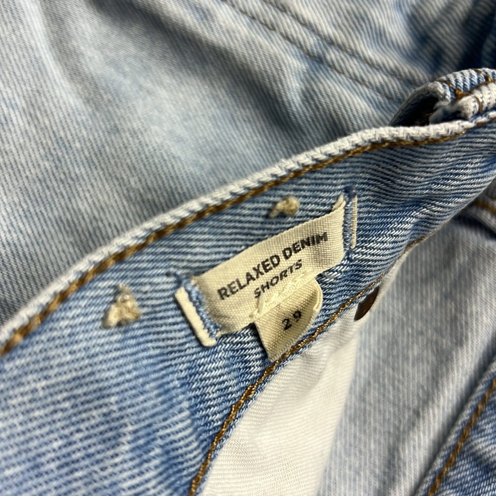 MADEWELL Relaxed Raw Hem Denim Jean Short 29 - Picture 11 of 11
